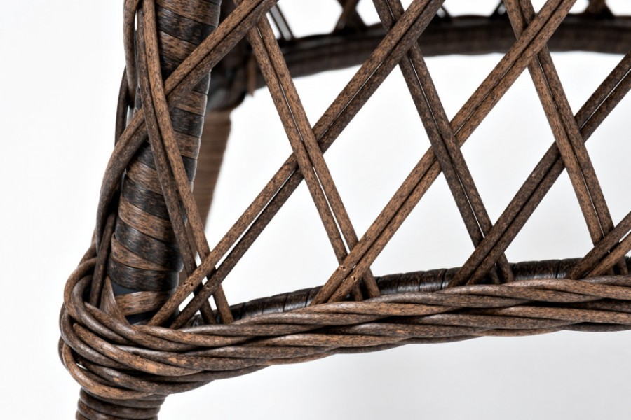 Стол из искусственного ротанга 80 Эспрессо коричневый 4sis