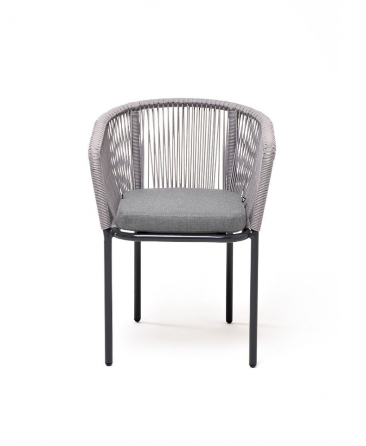 Плетеный стул из роупа Марсель светло-серый 4sis