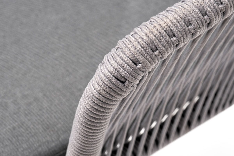 Плетеный стул из роупа Марсель светло-серый 4sis