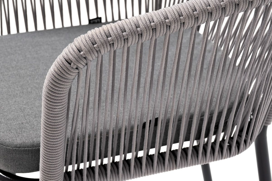 Плетеный стул из роупа Марсель светло-серый 4sis