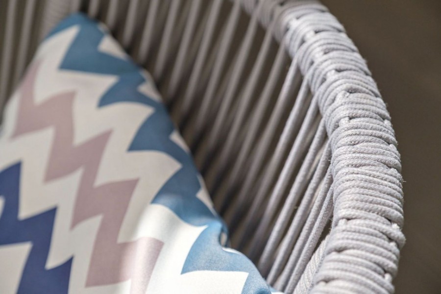 Плетеный стул из роупа Марсель светло-серый 4sis