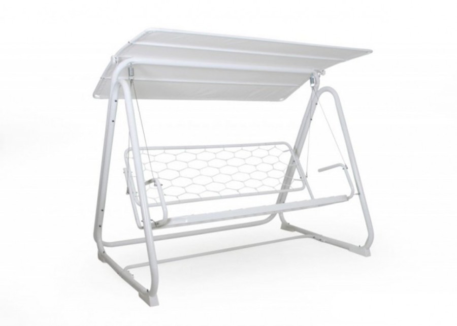 Качели металлические Metz белые Brafab