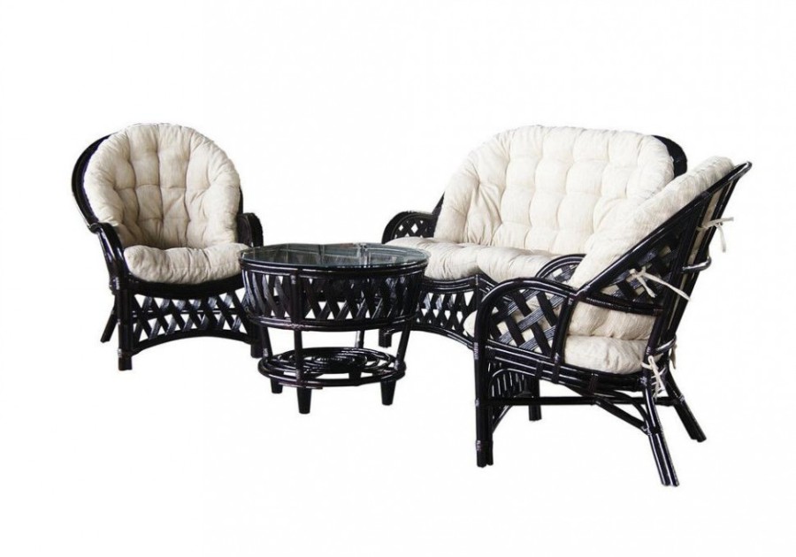 Комплект из натурального ротанга Рузвельт White ЭкоДизайн