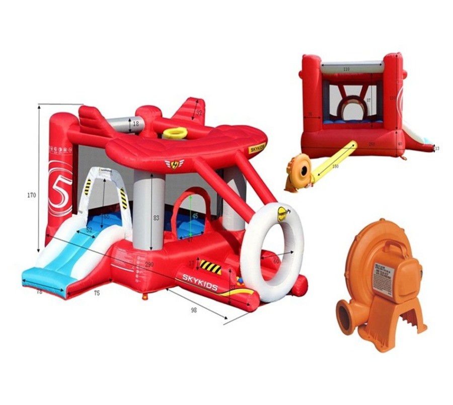 Батут Аэроплан Happy Hop