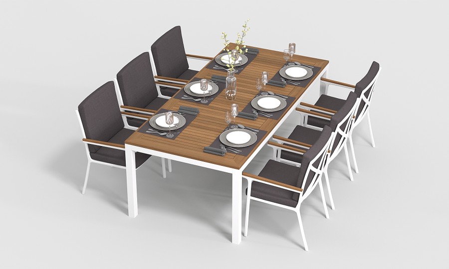 Стул Calma S белый антрацит Gardenini