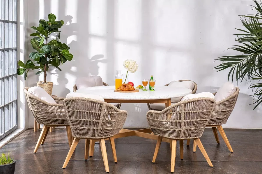 Обеденная группа из тика TALARA M Joygarden