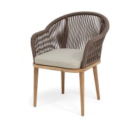 Стул плетеный из роупа Лион, коричневый 4sis