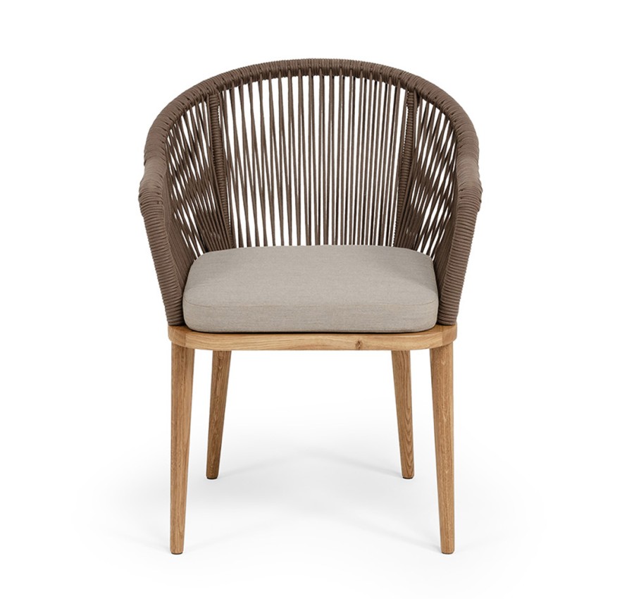 Стул плетеный из роупа Лион, коричневый 4sis