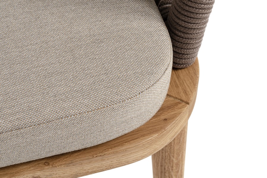 Стул плетеный из роупа Лион, коричневый 4sis