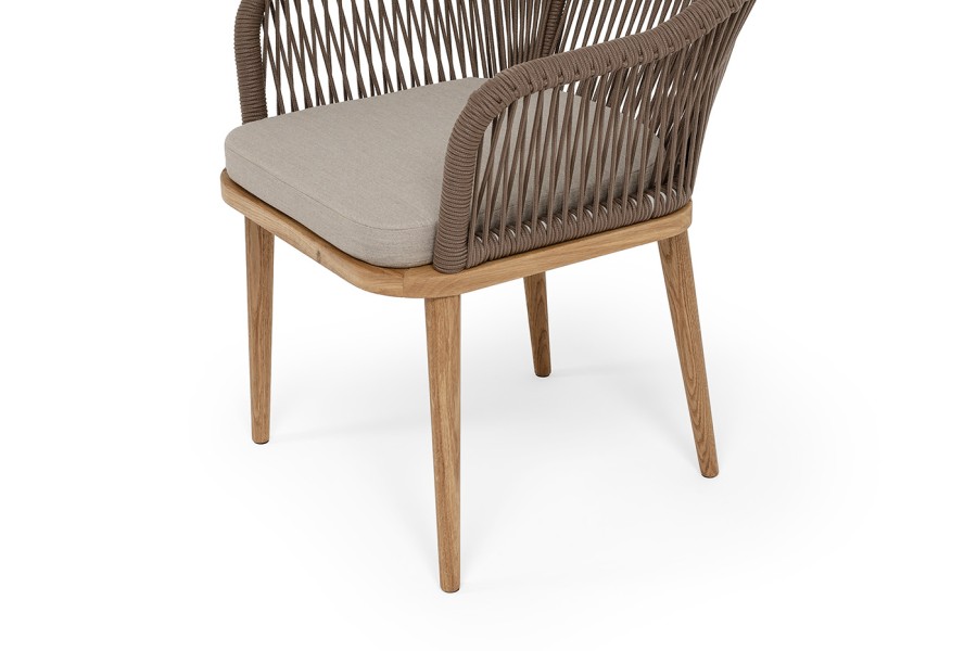 Стул плетеный из роупа Лион, коричневый 4sis