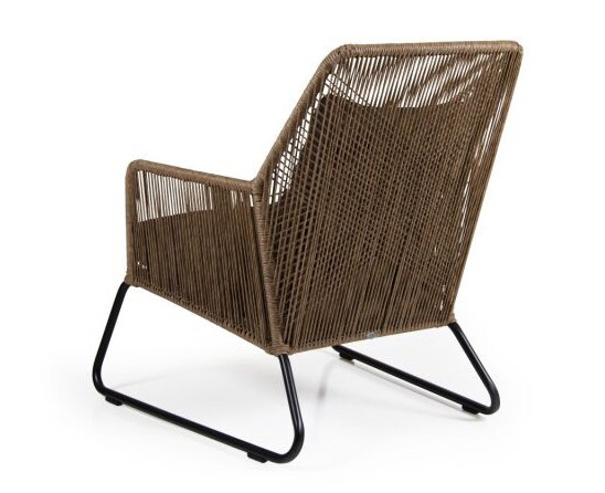 Кресло плетеное коричневое MIDWAY Brafab