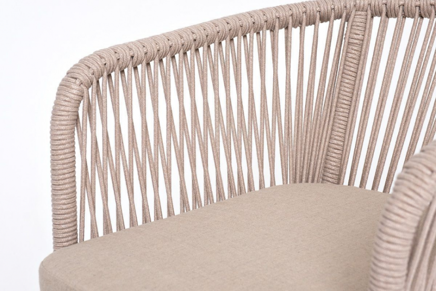Барный стул из роупа Марсель бежевый 4sis
