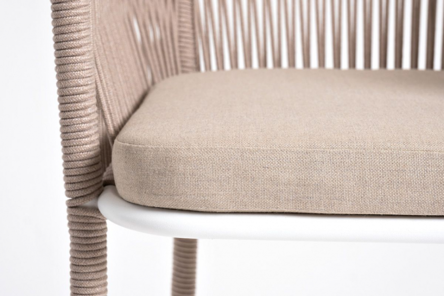 Барный стул из роупа Марсель бежевый 4sis