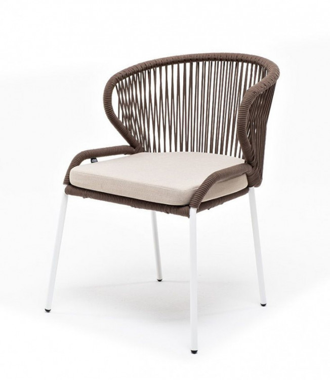 Плетеный стул из роупа Милан коричневый 4sis