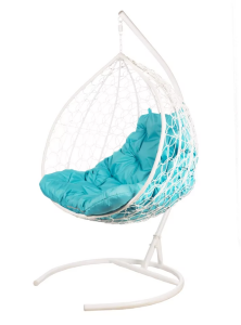 Двойное подвесное кресло Gemini promo белое Garden story Двойное подвесное кресло Gemini promo белое Garden story