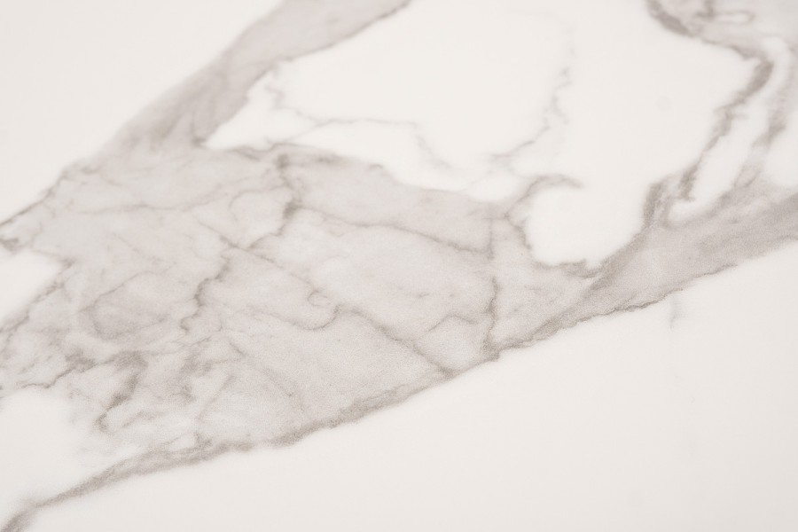 Стол Сатурн круглый обеденный из керамики, белый глянец 4sis