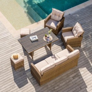 Комплект плетеной мебели AFM-311BL Beige Афина