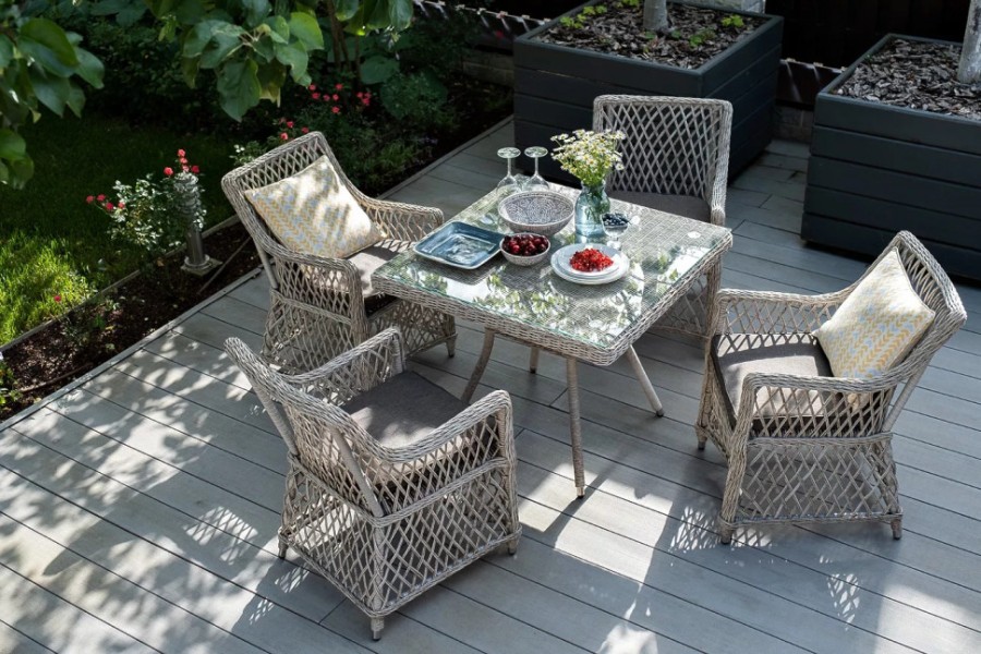 Стол из искусственного ротанга Айриш Beige 4sis