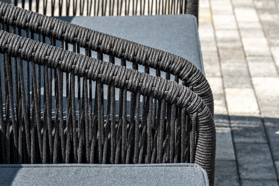 Лаунж-зона 5-местная из роупа Канны светло-серая 4sis