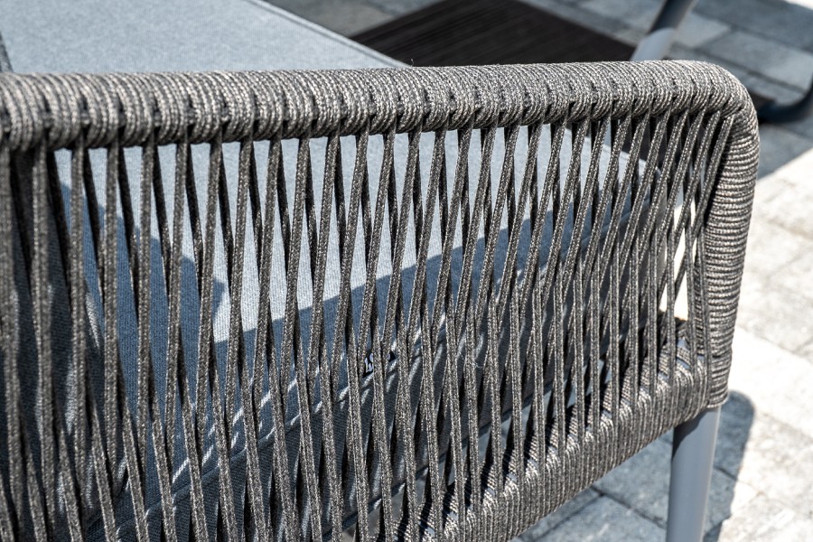 Лаунж-зона 5-местная из роупа Канны светло-серая 4sis