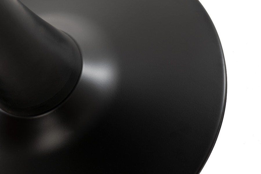 Стол Сатурн круглый обеденный из керамики, черный матовый 4sis