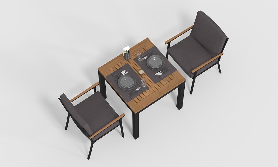 Стол Bella 80 черный Gardenini