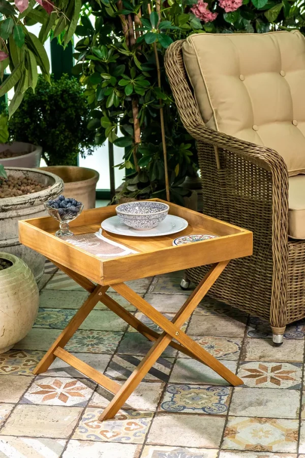 Комплект лежаков со столиком из акации CAPRI Joygarden