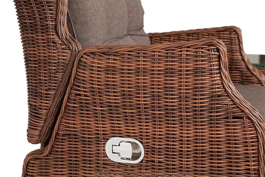 Кресло Форио из искусственного ротанга раскладное Brown 4sis