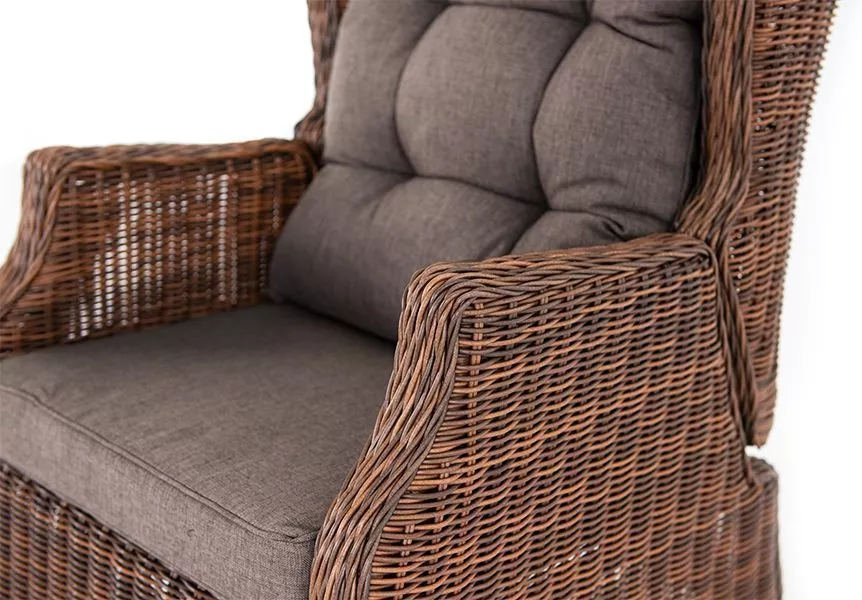 Кресло Форио из искусственного ротанга раскладное Brown 4sis