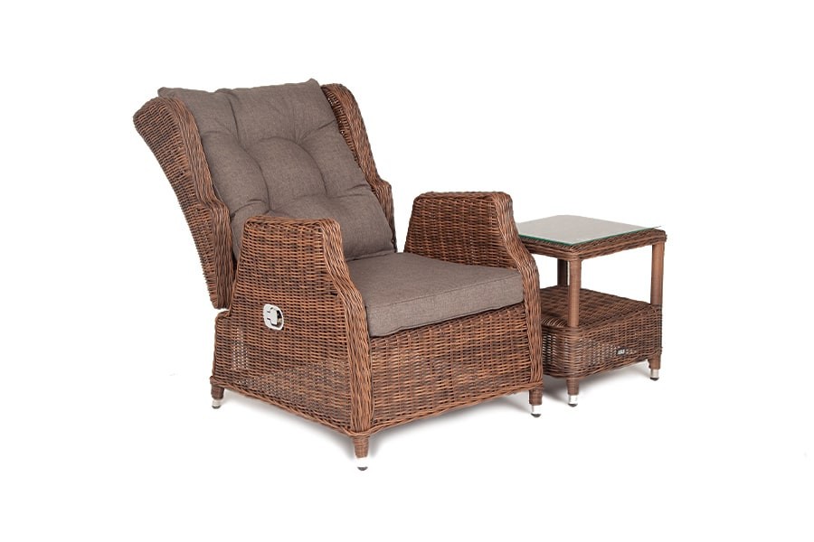 Кресло Форио из искусственного ротанга раскладное Brown 4sis