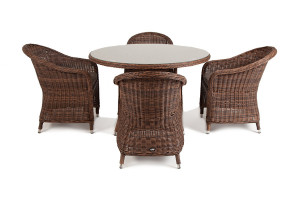 Обеденная группа Равенна коричневая 4sis