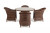 Обеденная группа Равенна коричневая 4sis
