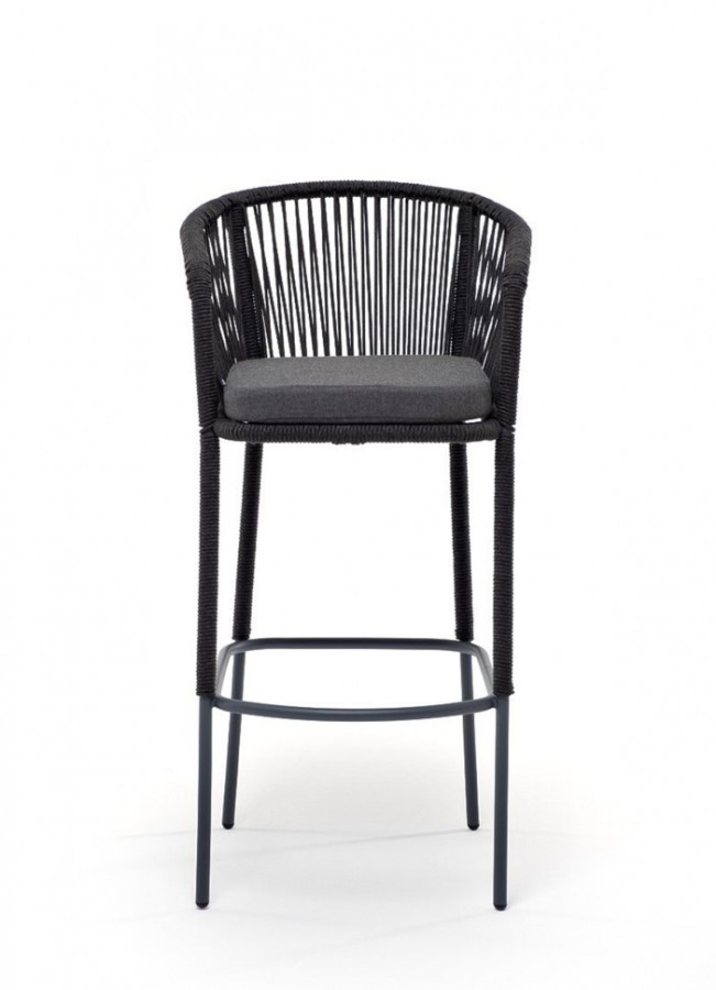 Барный стул из роупа Марсель темно-серый 4sis
