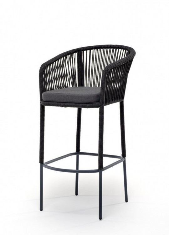 Барный стул из роупа Марсель темно-серый 4sis
