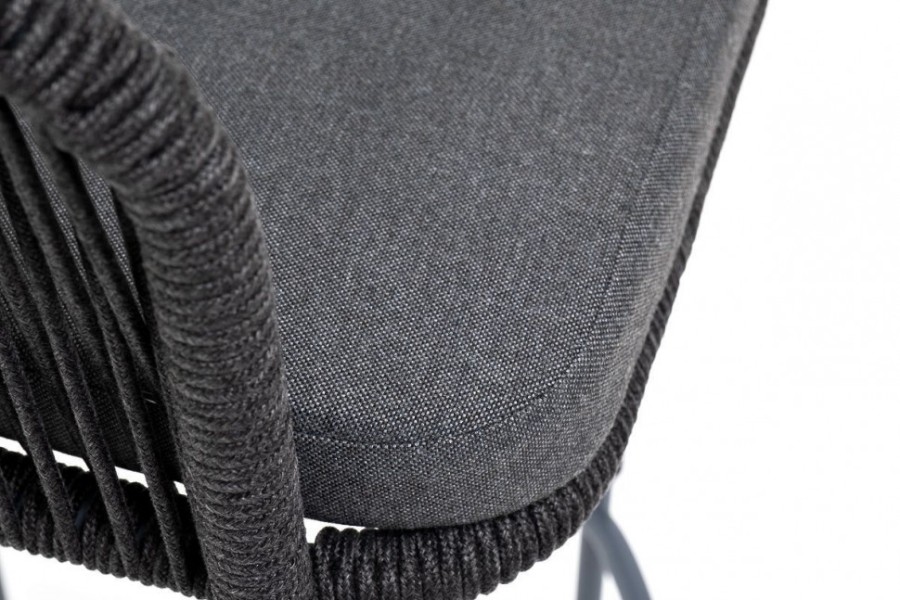 Барный стул из роупа Марсель темно-серый 4sis