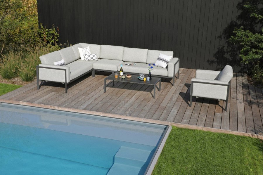 Комплект лаунж-зоны Stockholm антрацит/серый Brafab