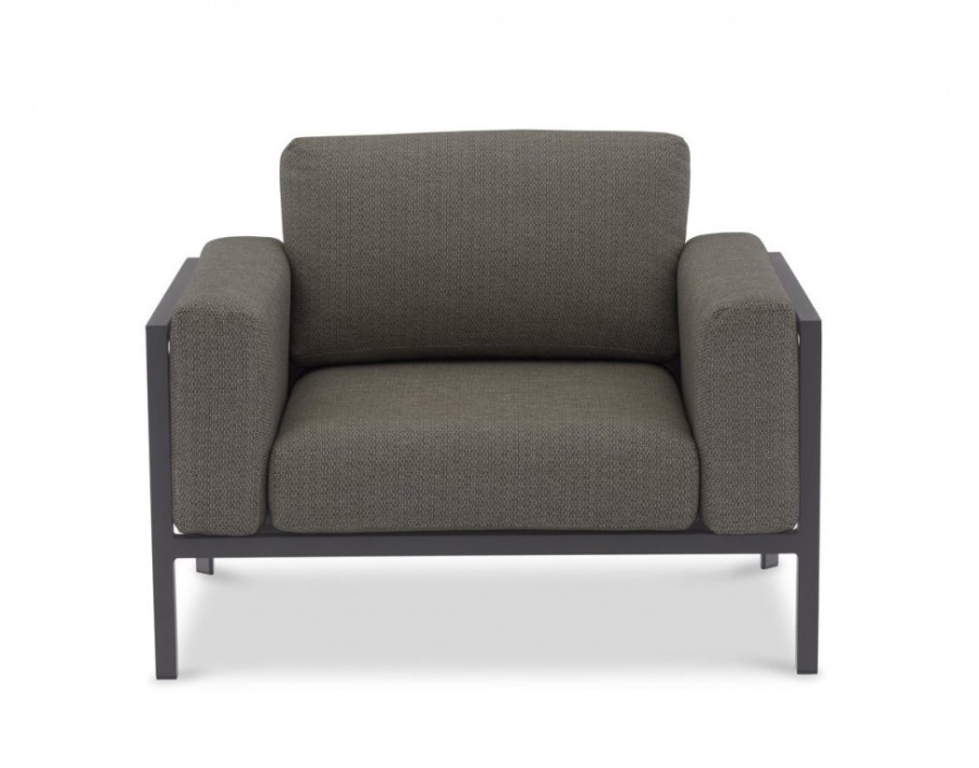 Комплект лаунж-зоны Stockholm антрацит/серый Brafab