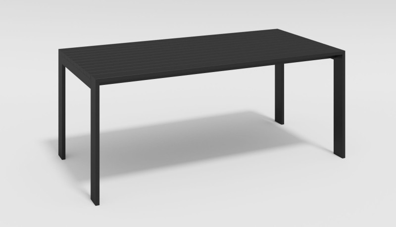 Обеденная группа Malia 220 с подлокотниками черная Gardenini