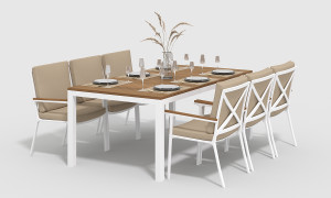 Обеденная группа Bella-2 200 бежевая Gardenini