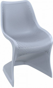 Стул пластиковый Bloom серебристый Garden
