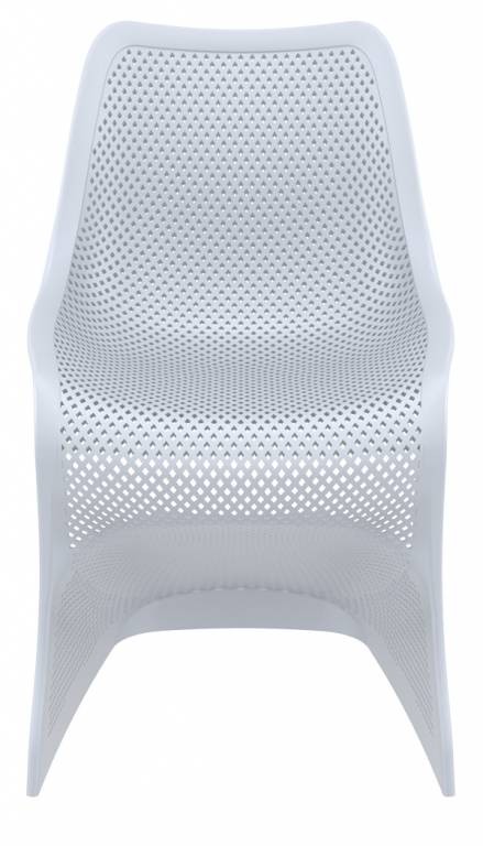 Стул пластиковый Bloom серебристый Garden