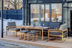 Обеденный комплект BROOKLYN с диваном Royal Family Обеденный комплект BROOKLYN с диваном Royal Family