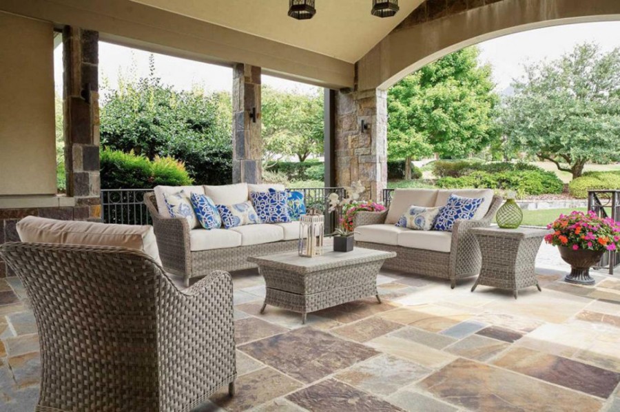 Диван 3-х местный из искусственного ротанга Кефалония Rotang Lux