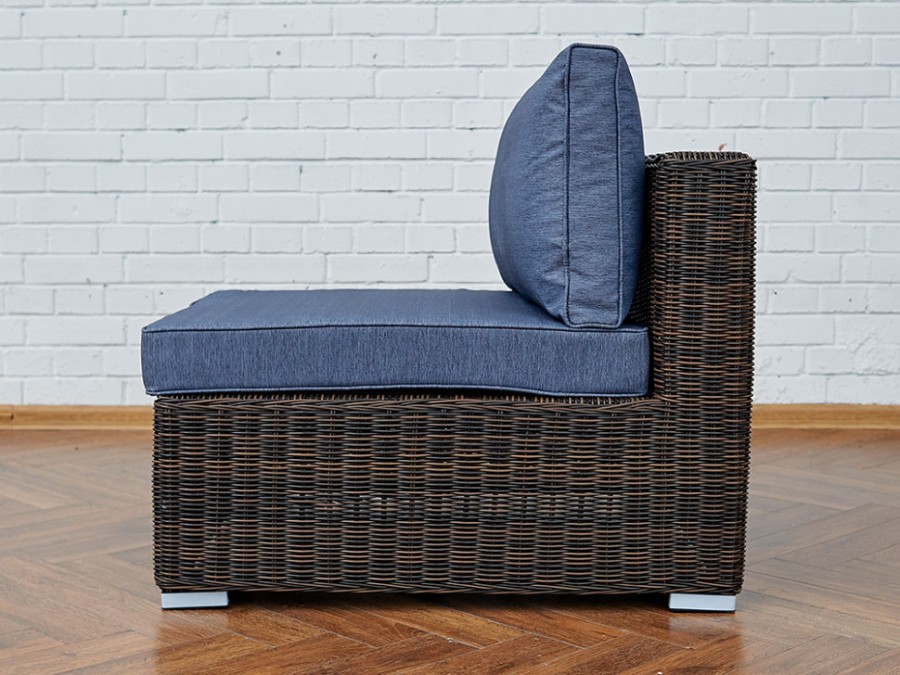 Модуль диванный прямой Karl серый Royal Family