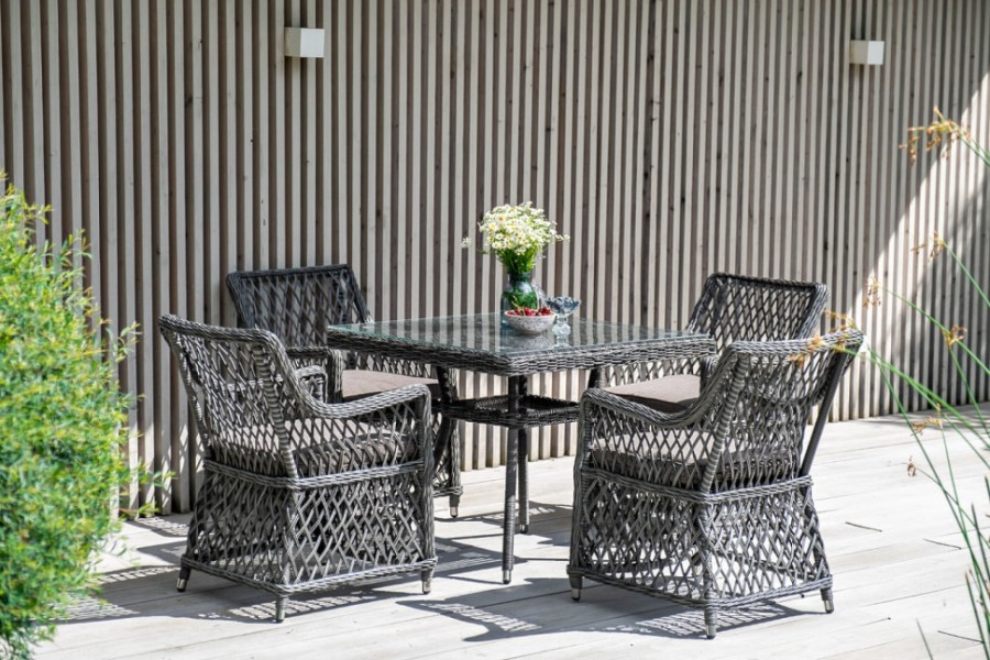 Стол из искусственного ротанга Айриш Graphite 4sis