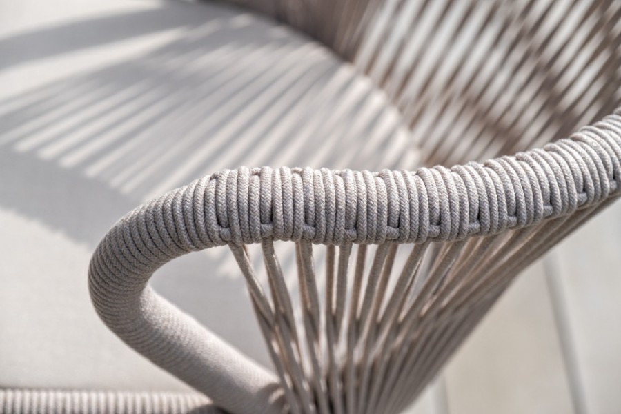 Плетеный стул Милан из роупа бежевый 4sis