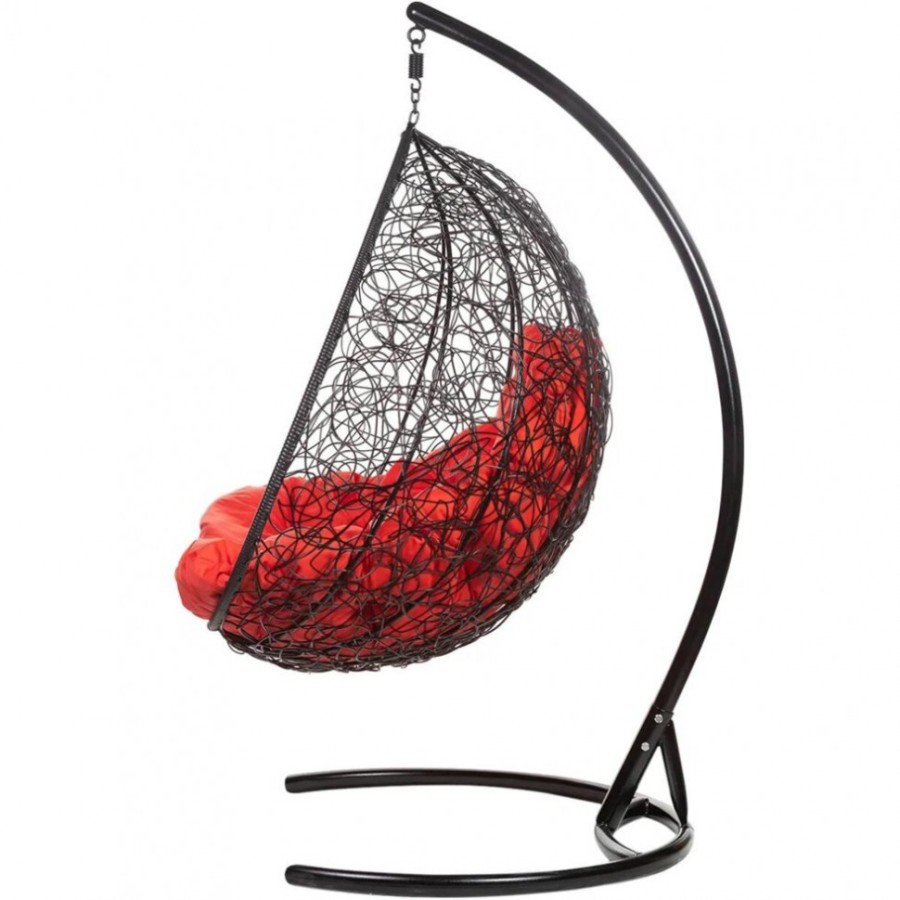 Двойное подвесное кресло Gemini promo черное Garden story