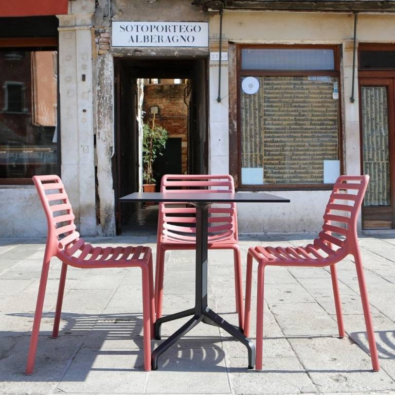 Стул пластиковый Doga Bistrot марсала Nardi