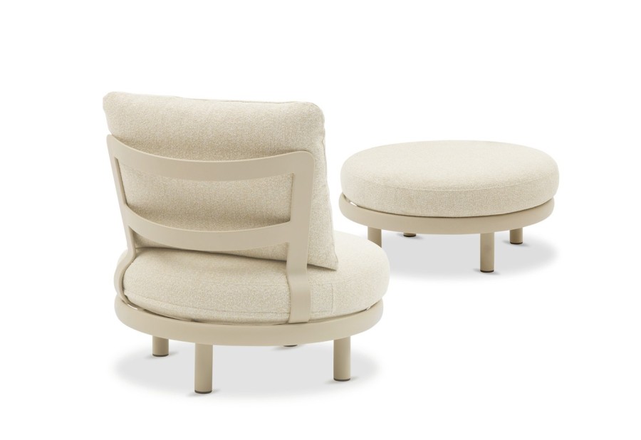 Кресло с пуфом Gotland, бежевый Brafab
