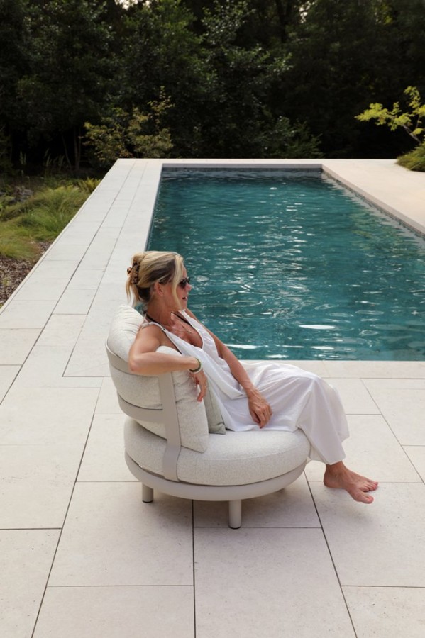 Кресло с пуфом Gotland, бежевый Brafab